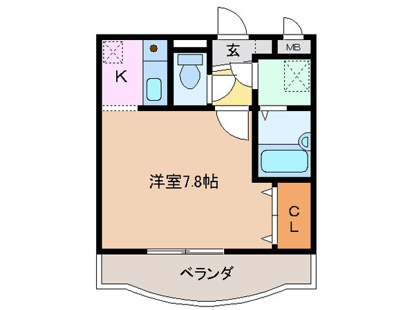 伊勢松本駅 徒歩30分 2階の物件間取画像